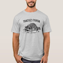 Zerstörtes Panda-T-Shirt