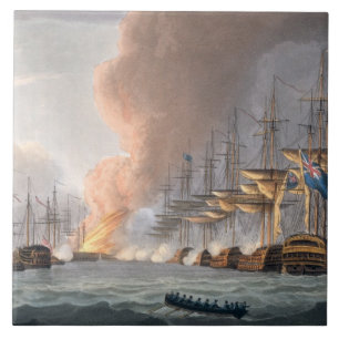 Zerstörung der dänischen Flotte vor Kopenhagen, Fliese