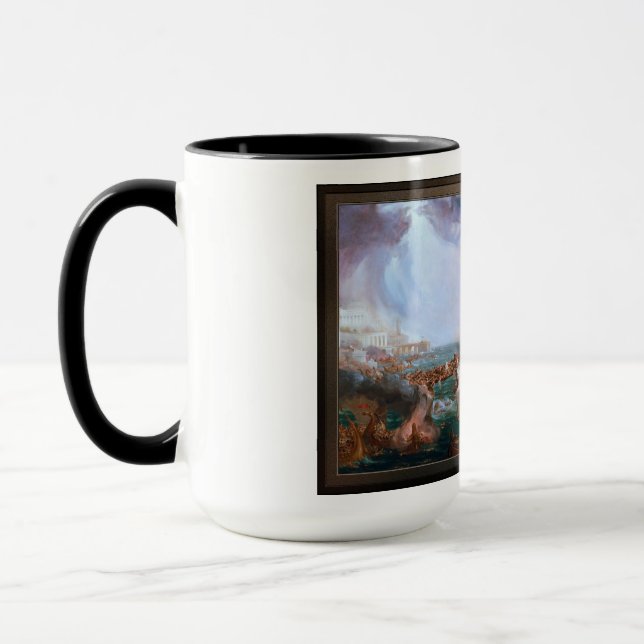 Zerstörung durch den Verlauf des Reiches Tasse (Links)