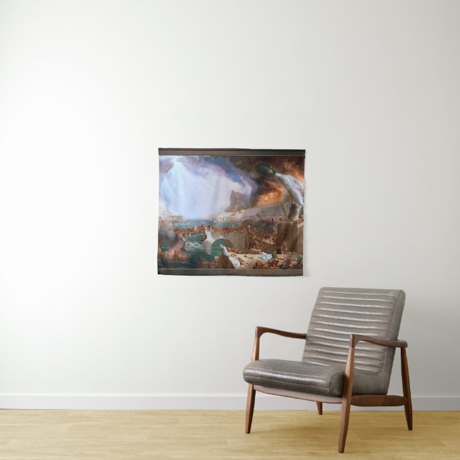 Zerstörung durch den Verlauf des Reiches Wandteppich (Beispiel (Horizontal))