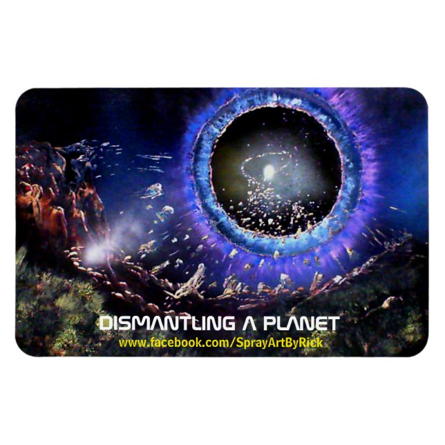 Zerstörung eines Planeten Magnet (Horizontal)