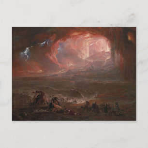 Zerstörung von Pompeji und Herculaneum Postkarte