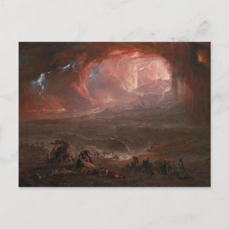Zerstörung von Pompeji und Herculaneum Postkarte