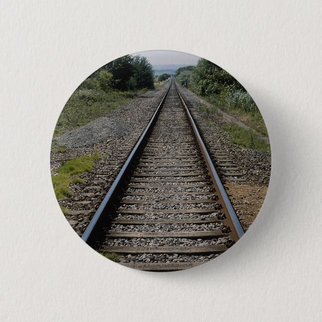 Zerstreute Bahnlinie Button (Vorderseite)