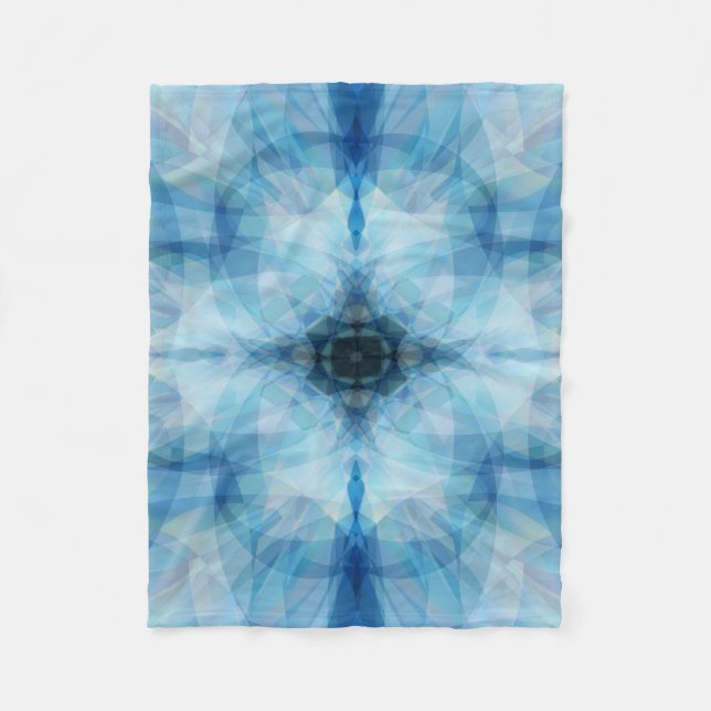 Zerstreute Blumenblätter Fleecedecke (Vorderseite)