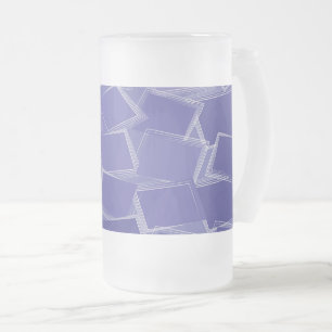 Zerstreute violette Schattierungen Mattglas Bierglas