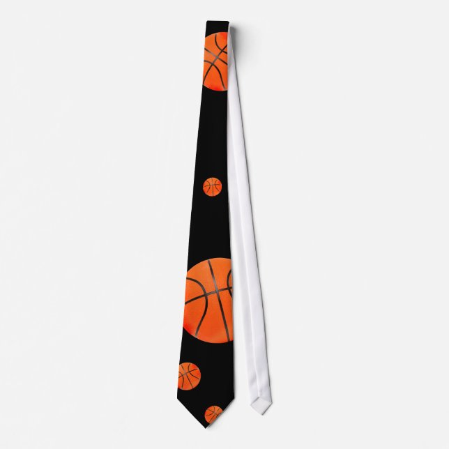 Zerstreutes Sport-Geschenk der Basketball-| Krawatte (Vorderseite)