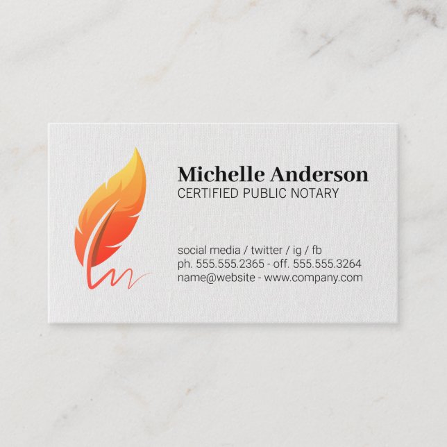 Zertifikat | Symbol für öffentliche Notare (Vorderseite)