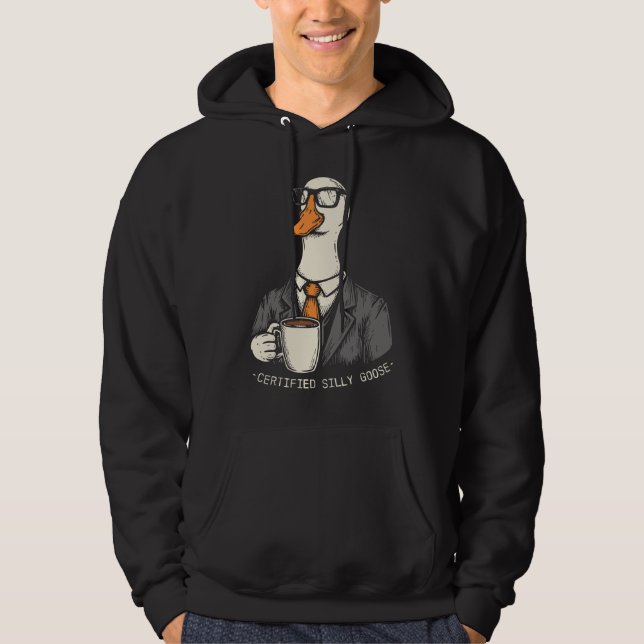 Zertifizierte alberne Gans Hoodie (Vorderseite)