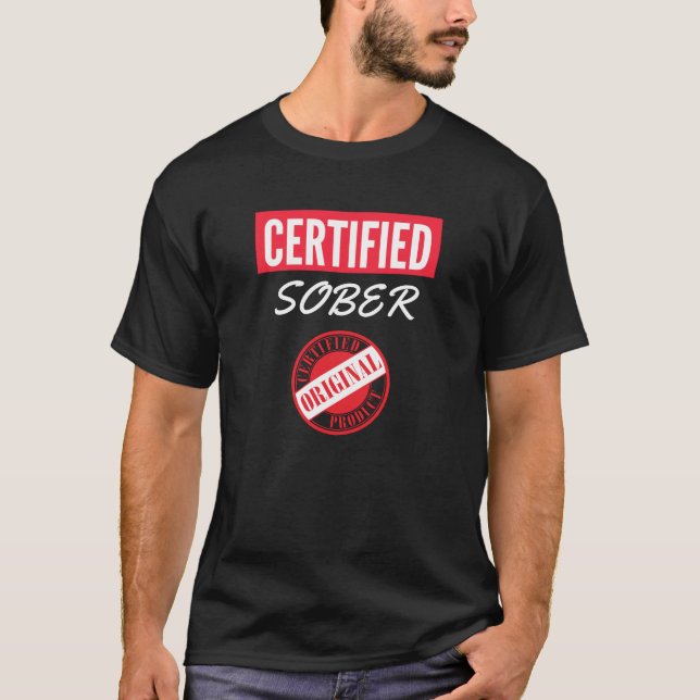 Zertifizierte alkoholhaltige Erholung T-Shirt (Vorderseite)