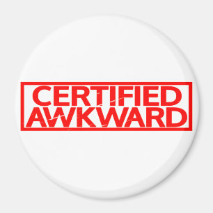Zertifizierte Awkward-Briefmarke Magnet