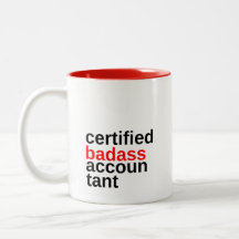 Zertifizierte Badass Accountant-Kaffee-Tasse