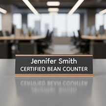 Zertifizierte Bohnenzähler Personalisiertes Namens
