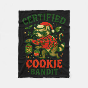 Zertifizierte Cookie Bandit, Funny Christmas Light Fleecedecke