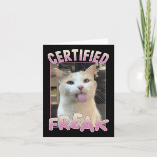 Zertifizierte Freak Süße Katzen Meme Liebhaber Lus Karte