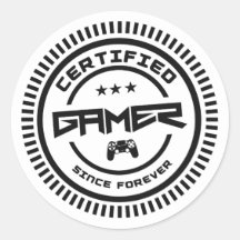 Zertifizierte Gamer-Sticker