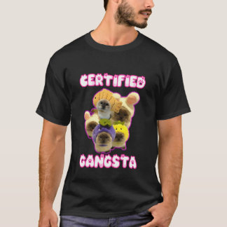 Zertifizierte Gangsta Lustige Katze Meme Alberne A T-Shirt