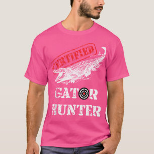 Zertifizierte Gator Alligator Jäger Jagen T-Shirt
