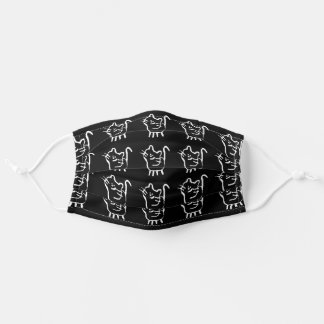 zertifizierte Katzen-Lady Mund-Nasen-Maske Aus Stoff