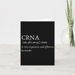 Zertifizierte Krankenbetäuber Crna Funny Karte