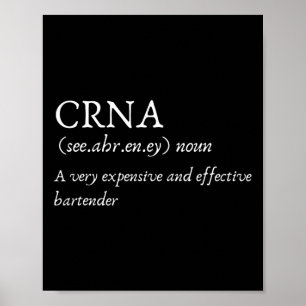 Zertifizierte Krankenbetäuber Crna Funny Poster