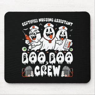 Zertifizierte Krankenpflegerin Halloween-Geist CNA Mousepad