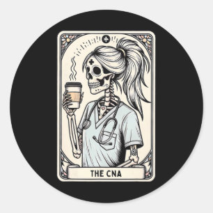 Zertifizierte Krankenversicherung Istant Tarot Car Runder Aufkleber