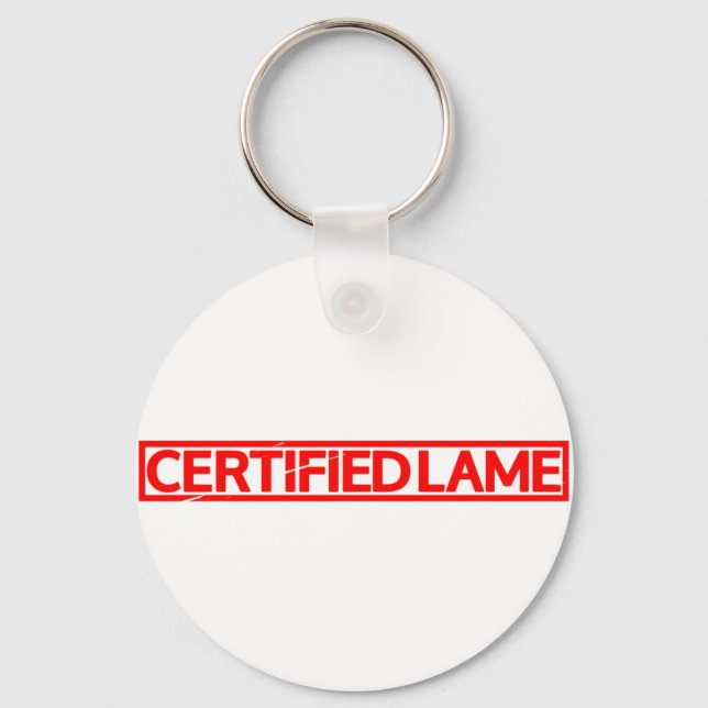 Zertifizierte Lame-Briefmarke Schlüsselanhänger (Vorderseite)