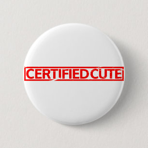 Zertifizierte Niedliche Briefmarke Button