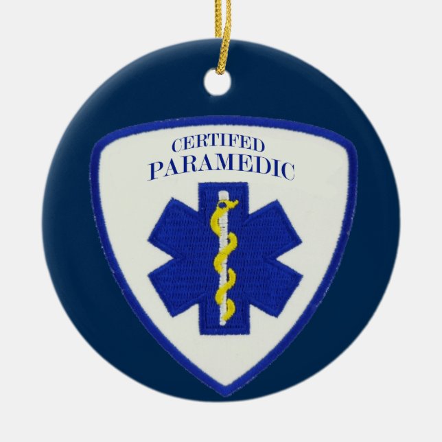 Zertifizierte Paramedic Custom Keramik Ornament (Vorne)