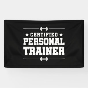 Zertifizierte Personal Trainer Fitness Trainer Gym Banner