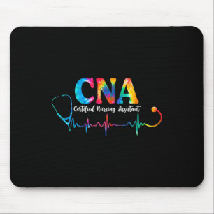 Zertifizierte Pflege Sofort Tie Dye Cna Krankensch Mousepad