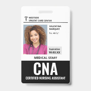 Zertifizierte Pflegehelfer CNA ID Foto Ausweis