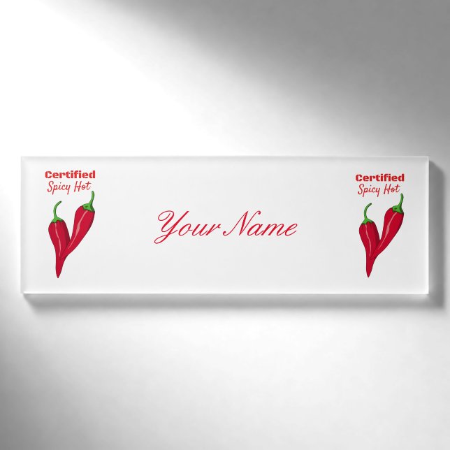 Zertifizierte scharfe Spikes Hot Thunder_Cove Namenschild (Vorderseite)