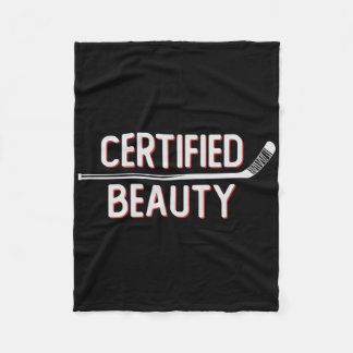Zertifizierte Schönheit Lustiger Eishockey-Slang-W Fleecedecke