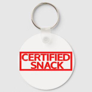 Zertifizierte Snack-Briefmarke Schlüsselanhänger