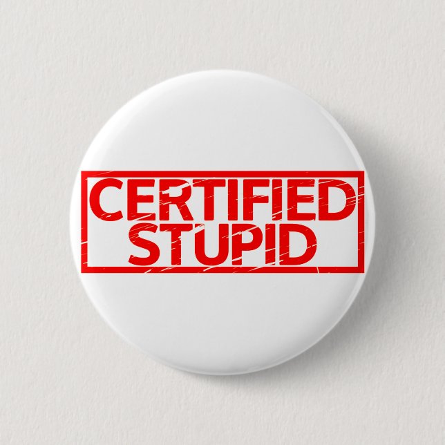 Zertifizierte STUDIE-Briefmarke Button (Vorderseite)