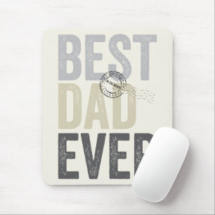 Zertifizierte Typografie für den besten Vater je V Mousepad