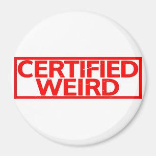 Zertifizierte Weiß-Briefmarke Magnet