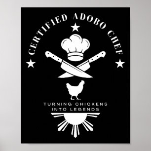 Zertifizierter Adobo-Koch Neue Filino-Grafik-Erklä Poster