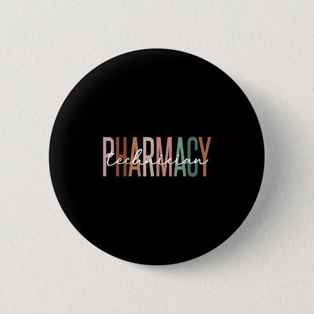 Zertifizierter Apothekentechniker Pharmazeutischer Button (Vorderseite)