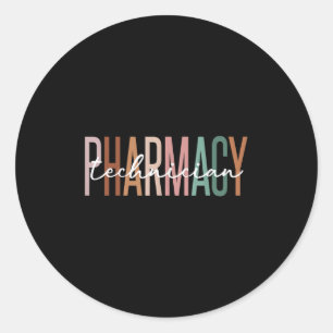 Zertifizierter Apothekentechniker Pharmazeutischer Runder Aufkleber