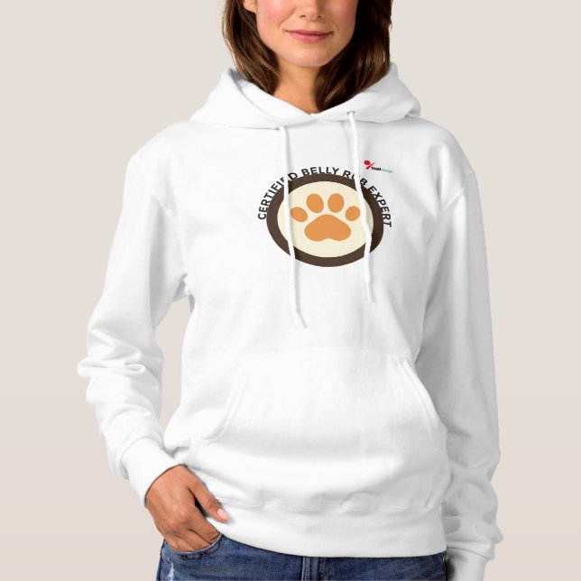 Zertifizierter Bauchmassage-Experte – Lustiger Hun Hoodie (Vorderseite)