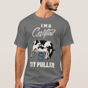 zertifizierter Bauer für Kuhzüchter T-Shirt