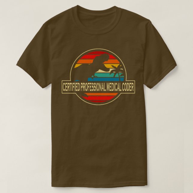 Zertifizierter Beruflicher Mediziner Dinosaurier T-Shirt (Design vorne)