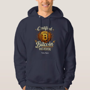 Zertifizierter Bitcoin-Gläubiger Hoodie – Anpassba