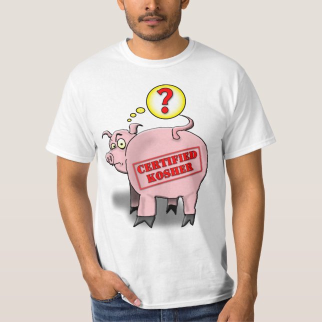 Zertifizierter Cartoon für Schweinefleisch T-Shirt (Vorderseite)