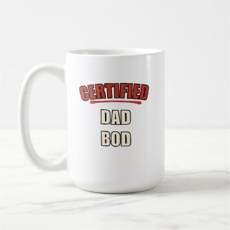 Zertifizierter Dad Bod Lustiger Vater Kaffeetasse