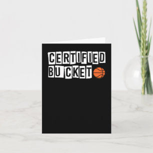 Zertifizierter Eimer - Basketballschuh Karte