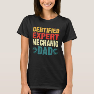 Zertifizierter Experte Mechaniker Vater Oldtimer M T-Shirt